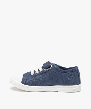 Tennis fille en toile pailletée et bout renforcé vue3 - GEMO (ENFANT) - GEMO
