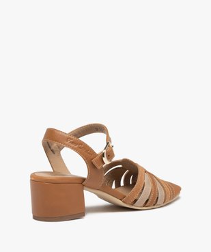 Sandales femme dessus fines brides en cuir – Pierre Cardin vue4 - PIERRE CARDIN D - GEMO