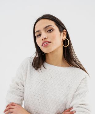 Pull en maille fantaisie avec fil métallisé femme vue4 - GEMO(FEMME PAP) - GEMO