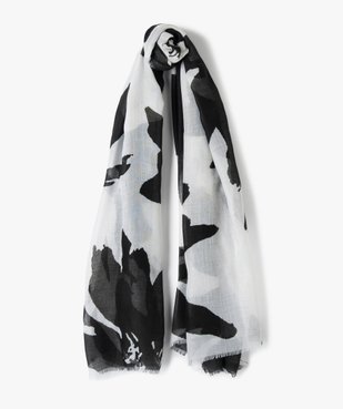 Foulard femme bicolore à motifs tachetés vue1 - GEMO (ACCESS) - GEMO