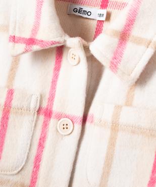Chemise épaisse à carreaux bébé fille vue2 - GEMO(BEBE DEBT) - GEMO
