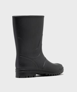 Bottes de pluie unies à semelle crantée homme vue4 - URBAN STEPS - GEMO