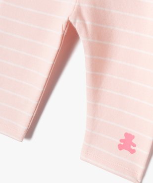 Ensemble 2 pièces intérieur molletonné bébé fille - LuluCastagnette vue3 - LULUCASTAGNETTE - GEMO