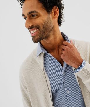 Gilet zippé à col montant homme vue2 - GEMO (HOMME) - GEMO