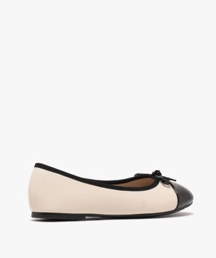 Ballerines bicolores avec bout verni femme - Valentina Baldano vue4 - VALENTINA BALDA - GEMO