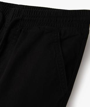 Pantalon jogger en toile de coton coupe slim  garçon vue2 - GEMO (JUNIOR) - GEMO