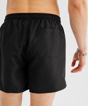 Short de bain uni à taille élastiquée homme vue4 - GEMO 4G HOMME - GEMO