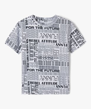Tee-shirt à manches courtes imprimé fille vue2 - GEMO (JUNIOR) - GEMO