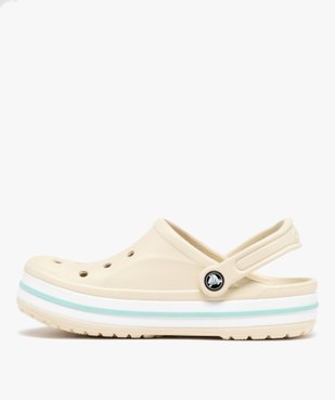 Sabots souples femme unis dessus perforé à semelle épaisse Bayaband - Crocs vue3 - CROCS - GEMO