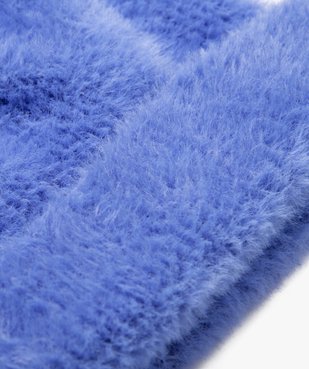 Bonnet uni à revers en matière douce fille vue2 - GEMO (JUNIOR) - GEMO