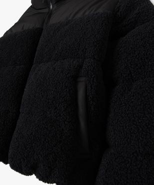 Blouson matelassé court avec col montant fille vue3 - GEMO 4G FILLE - GEMO