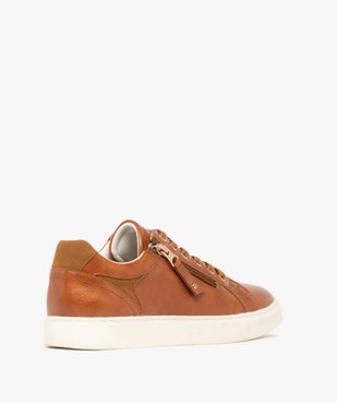 Baskets femme casual à zip avec côtés poinçonnés vue5 - FOLLOW ME - GEMO