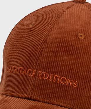 Casquette baseball en velours côtelée femme vue3 - GEMO (ACCESS) - GEMO