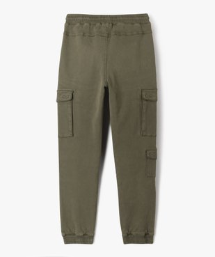 Pantalon jogger coupe slim avec taille ajustable garçon vue3 - GEMO (JUNIOR) - GEMO