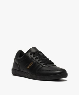 Baskets homme unies à lacets style rétro vue2 - GEMO (SPORTSWR) - GEMO