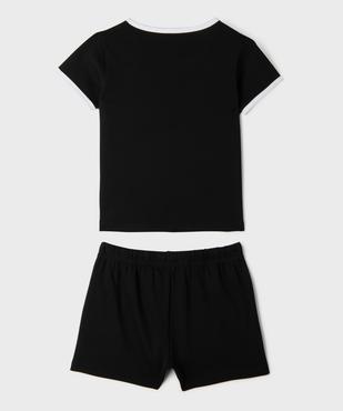 Pyjashort en jersey de coton fille vue3 - GEMO 4G FILLE - GEMO