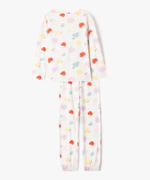 Pyjama en coton à motifs coeurs fille vue4 - GEMO 4G FILLE - GEMO
