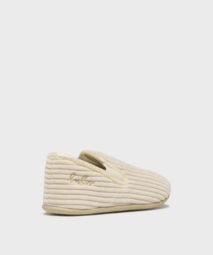 Chaussons pantoufles en velours côtelé fille - LuluCastagnette vue10 - LULU CASTAGNETT - GEMO