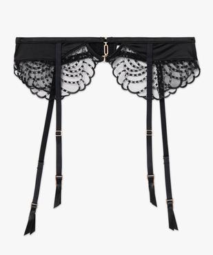 Porte-jarretelles en dentelle et microfibre vue4 - GEMO(HOMWR FEM) - GEMO
