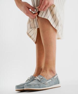 Chaussures bateau spécial confort femme vue1 - G'FLEX - GEMO