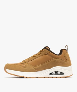 Sneakers homme à semelle bulle Uno - Sketchers vue3 - SKECHERS - GEMO