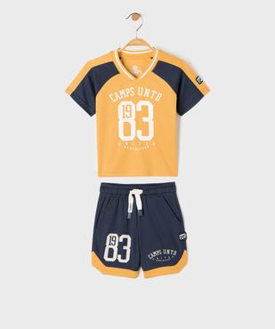 Ensemble de sport bébé garçon tee-shirt et short — Camps United vue1 - CAMPS - GEMO