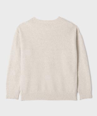 Pull en maille douillette et extensible fille vue3 - GEMO (JUNIOR) - GEMO