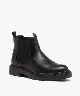 Boots Chelsea à épaisse semelle crantée homme vue3 - GEMO (CASUAL) - GEMO