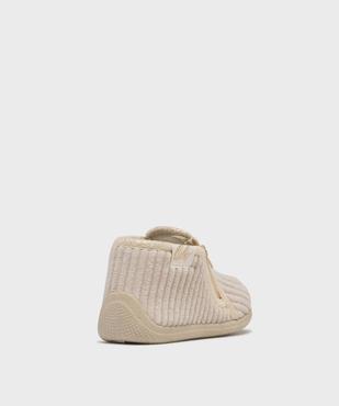 Chaussons montants zippés en velours côtelée bébé fille - LuluCastagnette vue4 - LULU CASTAGNETT - GEMO