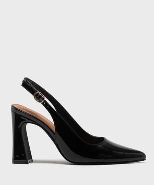 Escarpins sling-back à bout pointu et talon haut femme- Follow Me vue1 - FOLLOW ME - GEMO