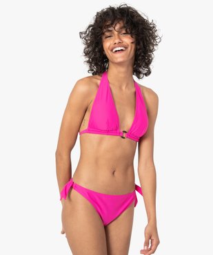 Haut de maillot de bain femme forme triangle vue3 - GEMO 4G FEMME - GEMO