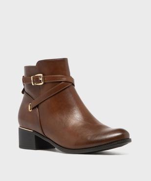 Boots zippées à petit talon femme vue2 - VALENTINA BALDA - GEMO