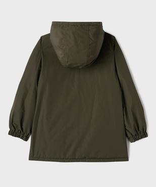 Manteau à capuche déperlant réversible fille vue4 - GEMO 4G FILLE - GEMO