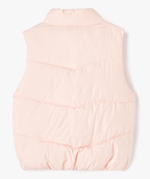 Blouson fille sans manches en matière matelassée déperlante vue4 - GEMO 4G FILLE - GEMO