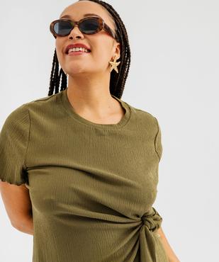 Robe longue à manches courtes femme grande taille vue3 - GEMO 4G GT - GEMO