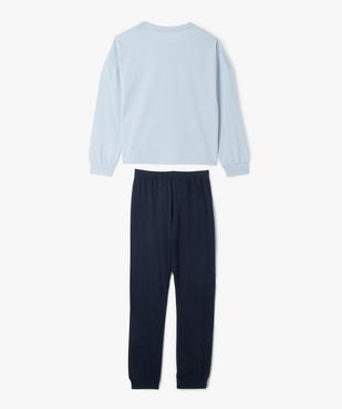 Pyjama bicolore avec motif animaux fille vue3 - GEMO 4G FILLE - GEMO