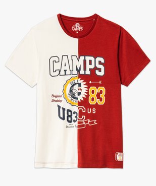  Tee-shirt manches courtes bicolore homme - Camps United vue3 - CAMPS UNITED - GEMO