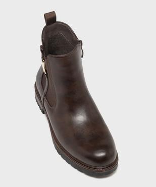 Boots avec élastique latéral et semelle crantée femme - LuluCastagnette vue5 - LULUCASTAGNETTE - GEMO