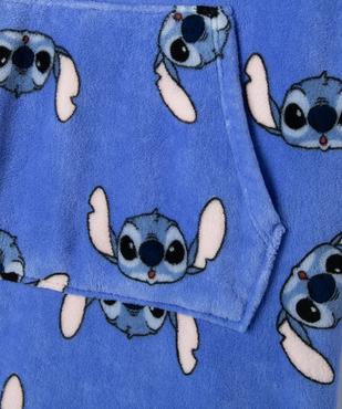 Chemise de nuit à capuche en maille douillette Stitch fille - Disney vue2 - LILO & STITCH - GEMO