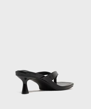 Mules à talon et à entredoigt femme vue4 - FOLLOW ME - GEMO