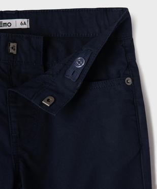 Bermuda regular en twill de coton à revers garçon vue2 - GEMO (ENFANT) - GEMO