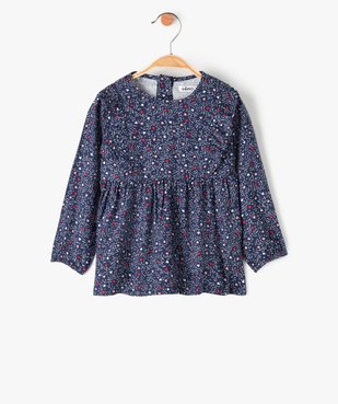 Blouse bébé fille imprimée avec volants sur le haut du buste vue1 - GEMO(BEBE DEBT) - GEMO