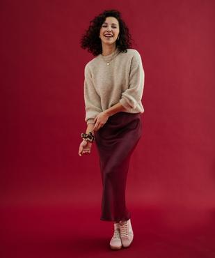 Pull en maille douillette coupe loose femme vue4 - GEMO(FEMME PAP) - GEMO