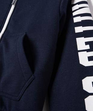 Sweat zippé doublure fourrure imitation garçon - Camps United vue3 - CAMPS UNITED - GEMO
