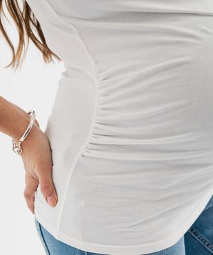 Tee-shirt de maternité à manches courtes en jersey stretch vue2 - GEMO 4G MATERN - GEMO