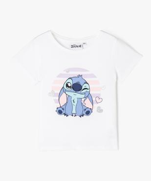 Pyjashort imprimé Stitch à paillettes fille - Disney vue2 - LILO & STITCH - GEMO