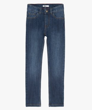 Jean garçon slim en coton stretch délavé ultra résistant vue2 - GEMO 4G GARCON - GEMO