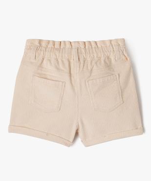 Short en velours côtelé fille vue3 - GEMO (ENFANT) - GEMO