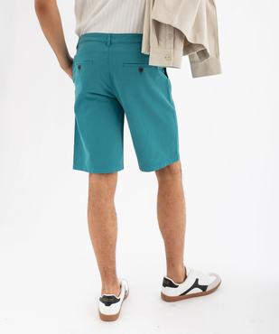Bermuda en coton stretch coupe droite homme vue3 - GEMO 4G HOMME - GEMO