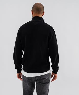 Pull en coton à col camionneur homme vue3 - GEMO (HOMME) - GEMO